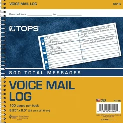 Notepads|TOPS Message Pad, 8.25" x 8.5", White, 50 Sheets/Pad (4416)