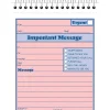 Notepads|TOPS Phone Message Pad, 4-1/4" x 5-1/2", White/Canary, 50 Sheets/Pad (4010)