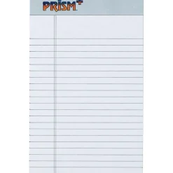 Notepads|TOPS ® Prism+™ Legal Pad, Green, Jr Legal Ruled, 5" x 8", 50 Sheets/Pad, 12/Pk