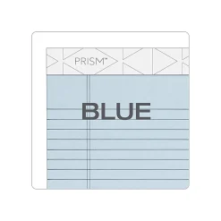 Notepads|TOPS Prism+ Writing Notepads, 5" x 8", Narrow Ruled, Blue, 50 Sheets/Pad, 12 Pads/Pack (63020)