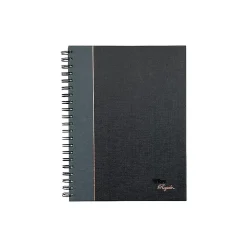 Notebooks|TOPS Royale Professional Notebooks, 8" x 10.5", College Ruled, 96 Sheets, Gray/Silver (25331)