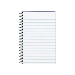 Subject Notebooks|TOPS 1-Subject Notebooks, 5.5" x 8.5", Narrow Ruled, 100 Sheets, Blue (73506)
