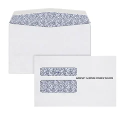 New TOPS Tax Form Envelopes, 5 5/8 x 9, White, 100/Pack (7985E100)