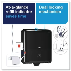 Elevation Matic Hand Towel Roll Dispenser, Black (TRK5510282)<Tork
