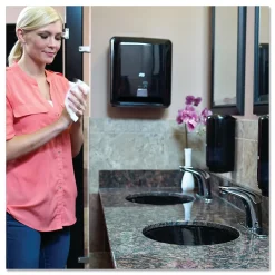 Elevation Matic Hardwound Paper Towel Dispenser, Black (TRK5511282)<Tork Online