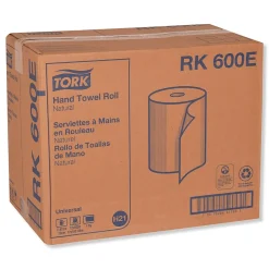 Tork Hardwound Paper Towels, 1-ply, 600 ft./Roll, 12 Rolls/Carton (TRKRK600E)