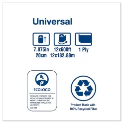 Tork Hardwound Paper Towels, 1-ply, 600 ft./Roll, 12 Rolls/Carton (TRKRK600E)