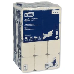 Tork PeakServe Multifold Paper Towels, 1-ply, 410 Sheets/Pack, 12 Packs/Carton (TRK105065)