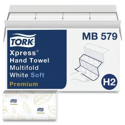 Tork Premium Soft Xpress 3-Panel Multifold Hand Towels, 9.13" x 9.5", 135/Packs, 16 Packs/Carton (TRKMB579)