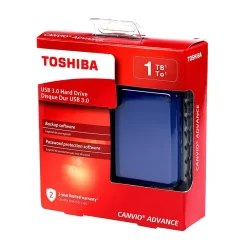 Online Toshiba Canvio Advance HDTC910XL3AA 1TB USB 3.0 Portable External Hard Drive, Blue