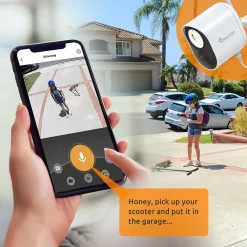 Toucan Floodlight Wireless Outdoor Smart Plug-In Security Camera with Night Vision, 2-Way Talk, Siren (TSLC10WU)