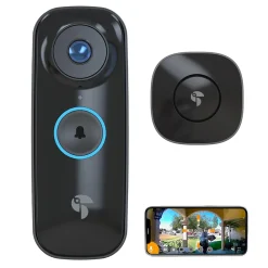 Toucan Wi-Fi Wireless Smart Video Doorbell Pro, Black (TVDP05GR)