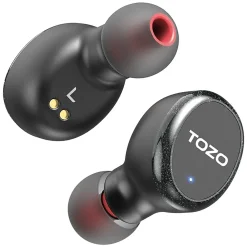 T10S Wireless Earbuds, Bluetooth, Black (T10SBLK)<TOZO Clearance