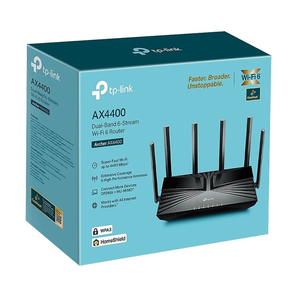 Best TP-LINK Archer AX4400 Dual Band MU-MIMO Gaming Router, Black (ARCHER AX4400)