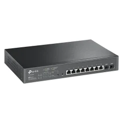 Online TP-LINK JetStream 8-Port Gigabit Ethernet PoE+ Managed Switch, 20Gbps, Black (TL-SG2210MP)