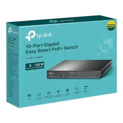 Best TP-LINK 10-Port Gigabit Ethernet PoE Smart Switch, Black (TL-SG1210MPE)