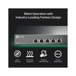 TP-LINK 5-Port Multi-Gigabit Unmanaged Switch, Black (TL-SX105)