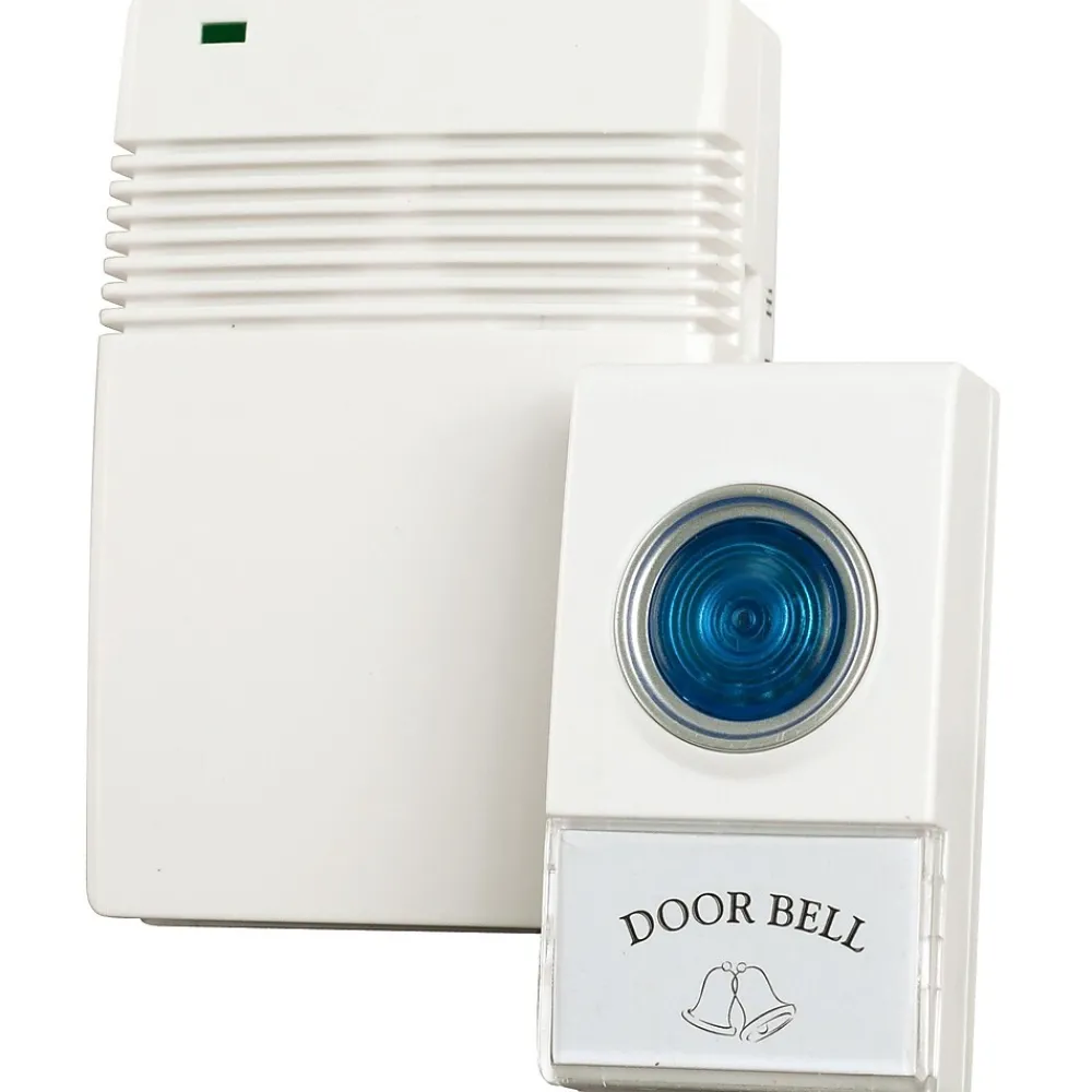 Trademark Global Wireless Smart Door Chime, White (72-20488)