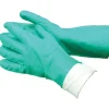 Ambitex Tradex® Flock Lined Gloves, Green Nitrile, Extra Large, 12 Pair