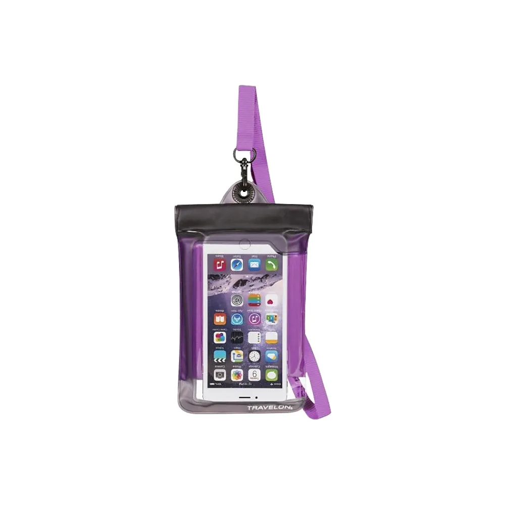 itFloats! 4.25" 6-Piece PVC Travel Pouch, Waterproof, Assorted Colors (12505-000)<Travelon Outlet