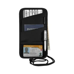 Polyester Passport Holder, Black (42763-500)<Travelon Clearance