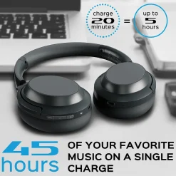 Z7-PRO Wireless Hybrid Active Noise Canceling Headphones, Bluetooth, Black<Treblab Clearance