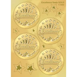 Awards & Certificates*Trend Enterprises TREND 2" Excellence (Gold) Award Seals Stickers (T-74003-6)