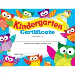 Awards & Certificates*Trend Enterprises Trend Kindergarten Certificate Owl-Stars!, 30 CT (T-17009)