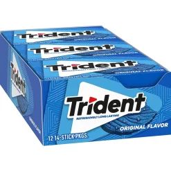 Trident Original Gum, 14 Pieces/Pack, 12/Box (MOZ01108)