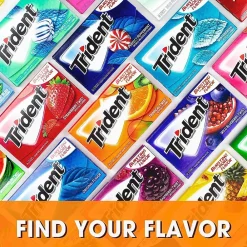 Trident Sugar Free Tropical Twist Gum, 14 Pieces/Pack, 12/Box (MOZ01110)