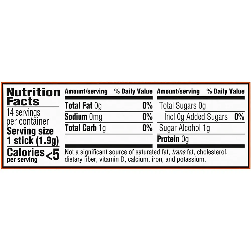 Trident Sugar Free Tropical Twist Gum, 14 Pieces/Pack, 12/Box (MOZ01110)