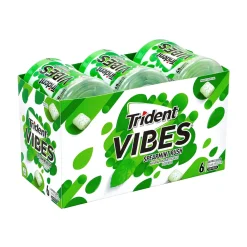 Trident Vibes Sugar Free Spearmint Rush Gum, 16 oz., 40 Pieces/Pack, 6/Pack (304-00082)