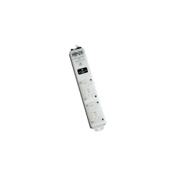 Tripp Lite 6' 4 Outlet Power Strip w-Surge Protection, White