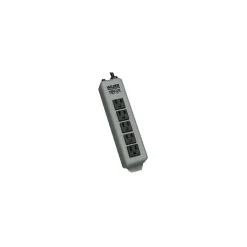 Tripp Lite 5 Outlet Power Strip, Gray/Black (602-15)