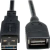 Tripp Lite 6' USB A to USB A Cable, Male to Female, Black (3635820)