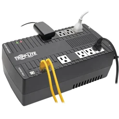 Tripp Lite AVR Series Ultra-Compact Line-Interactive Battery Backup & Surge Protector w/ USB, 8 Outlets (AVR550U)