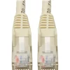 Tripp Lite Cat6 GbE Gigabit Ethernet Snagless Molded Patch Cable UTP White RJ45 M/M 6in 6" (N201-06N-WH)