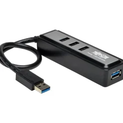 Tripp Lite Portable USB 3.0 SuperSpeed Mini Hub, 4-Port