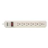 Tripp Lite Protect It! 6-Outlet Surge Protector, 4' Cord, Light Gray (TRPTLP604)