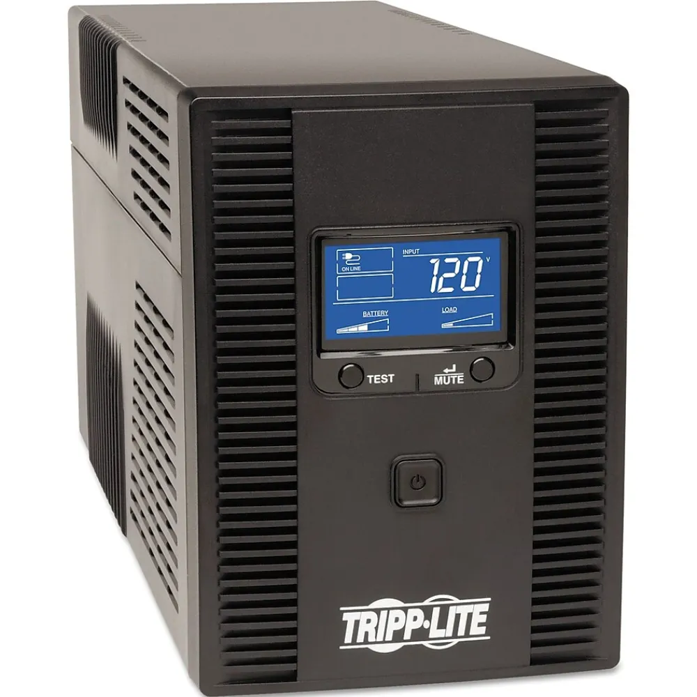 Tripp Lite SmartPro 1300VA Battery, 8-Outlets, Black (SMART1300LCDT)