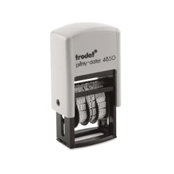 Stamps & Stamp Pads|Trodat printy-dater 4850 Dater, Message/Date, Blue and Red Inks (E4850L)