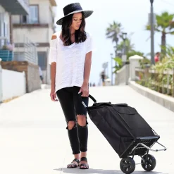 Trolley Dolly Bigger Folding Hand Truck, 200 lb. Capacity, Black (01-562)