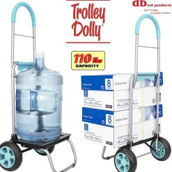 Trolley Dolly Standard Folding Hand Truck, 110 lb. Capacity, Moroccan Tile (01-581)