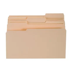 File Folders|TRU RED ™ 30% Recycled Top-Tab File Folders, 3-Tab, Manila, Legal-Size, 24/Pack (235408/TR58116)