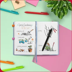 Journals|TRU RED ™ 5.5” x 8” Medium Flexible Cover Narrow Ruled Journal, Light Blue (TR61954)