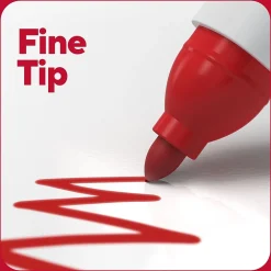 Markers|TRU RED ™ Dry Erase Marker, Fine Tip, Assorted, 12/Pack (TR61434-CC)