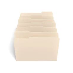 File Folders|TRU RED ™ File Folder, 3-Tab, Letter Size, Manila, 12/Pack (TR36049)