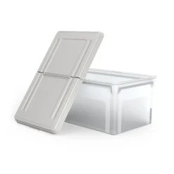 File Storage|TRU RED ™ Hanging File Box, Hinge Lid, Letter Size, Clear (TR58303)