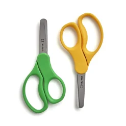 Scissors|TRU RED ™ Junior 5" Kids Blunt Tip Stainless Steel Scissors, Straight Handle, Right & Left Handed, 2/Pack (TR55055)