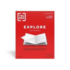 Journals|TRU RED ™ Large Explore Journal, Dotted, Black (TR58430-CC)